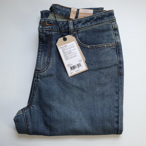 NEW PrAna Sienna Jean Size Women's 14/31 Fitted True Blue Straight Denim  $109 - Picture 4 of 11